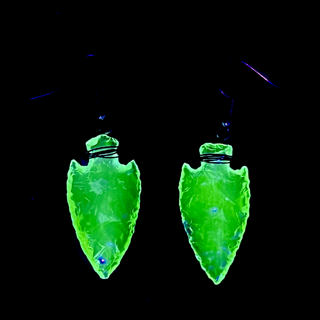 Uranium Glass Earrings